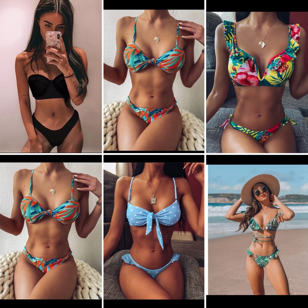 Bundle of 6 NEW women’s bikinis, size small